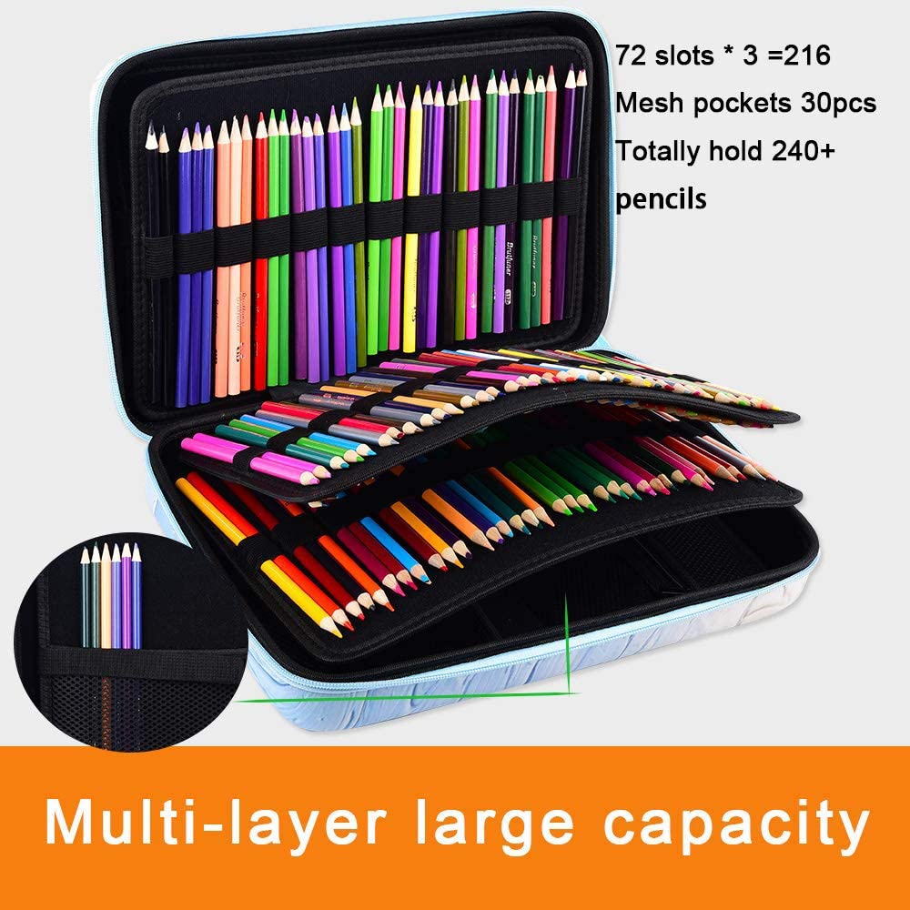 Large Pencil Storage Case - Holds 240+ Colored Pencils, Waterproof